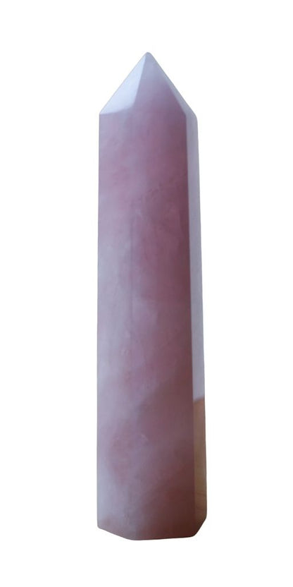 OBELISK (WIEŻA) Z KWARCU RÓŻOWEGO – MIŁOŚĆ, HARMONIA I SPOKÓJ W RELACJACH