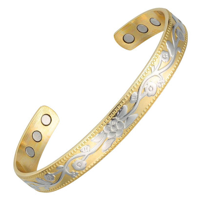 Bransoletka Terapeutyczna "Golden  Bloom"